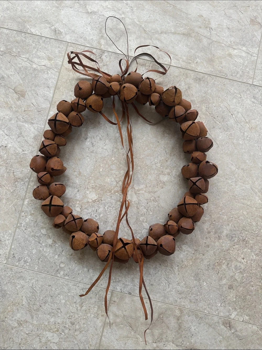 Rusty Jingle Bell Wreath